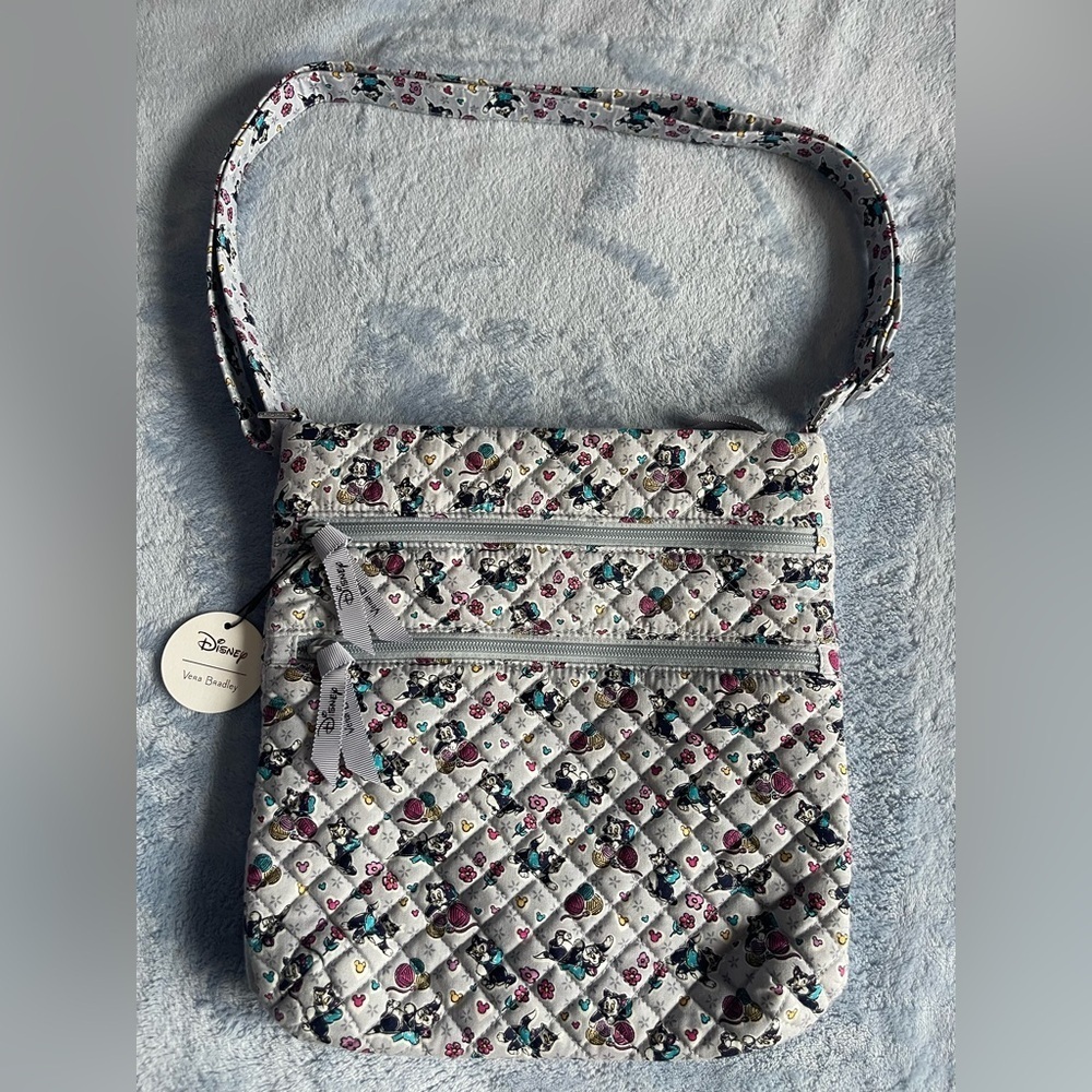Vera Bradley Disney Quilted Crossbody Bag - White and Multicolor